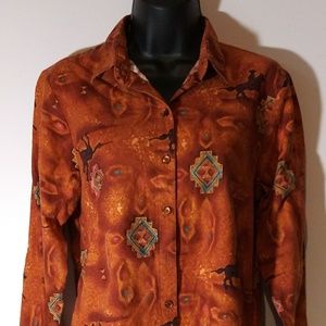 Panhandle Slim Button Down Shirt Size Small